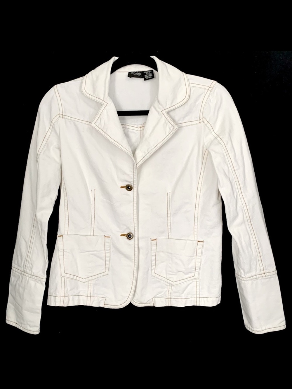 Vanity 100% Cotton White Denim Jacket